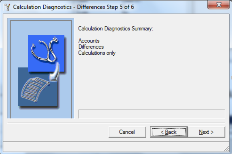 Calculations Diagnostics Summary