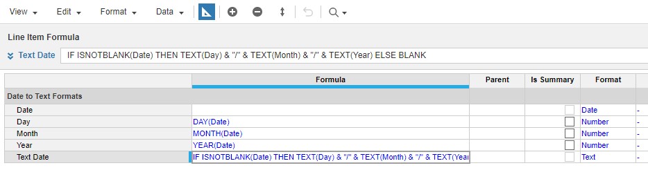 Anaplan Date to Text Formulas