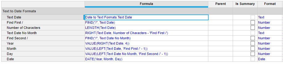 Anaplan Text to Date Format Formulas